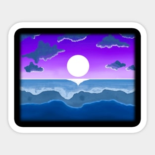 Moon Night Sticker